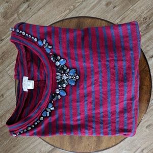 J Crew Jeweled Shirt